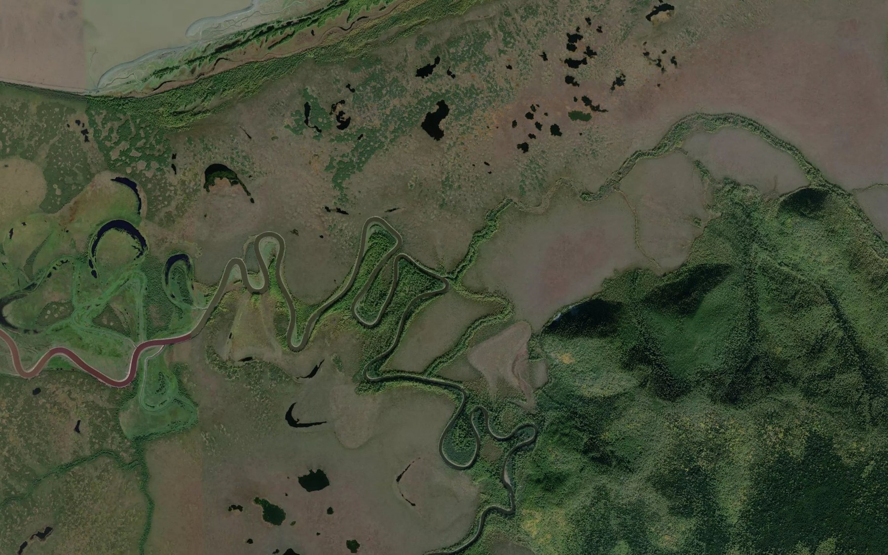 Satellite map of the Melkiy