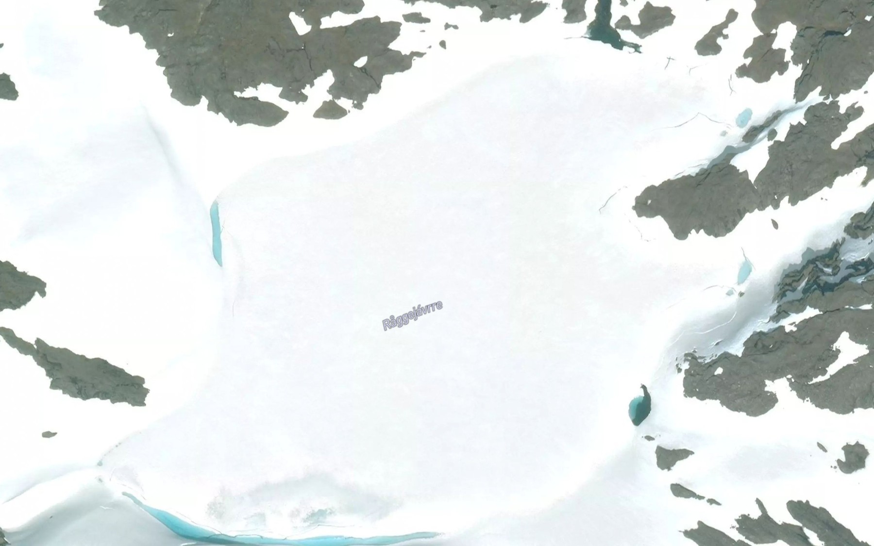 Satellite map of the Roggejavri