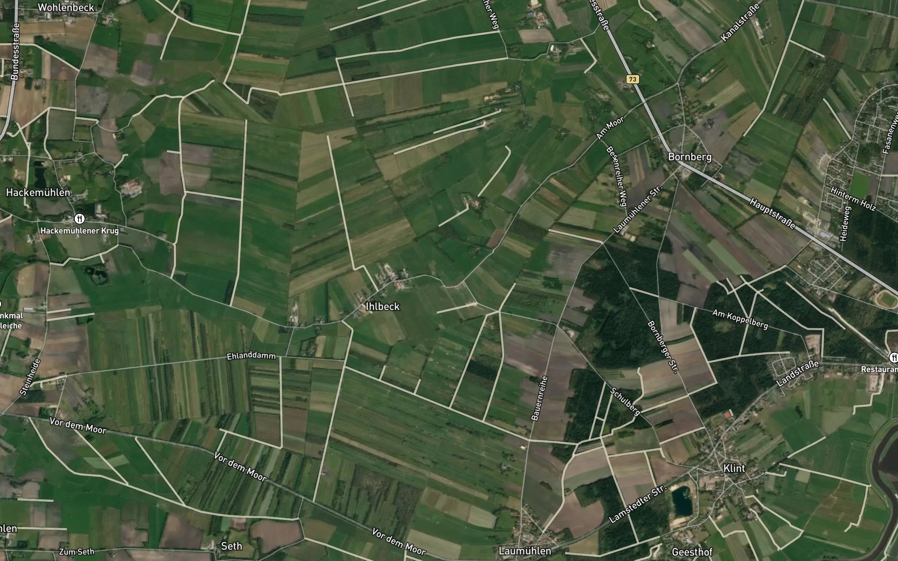 Satellite map of the Ihlbecker Kanal