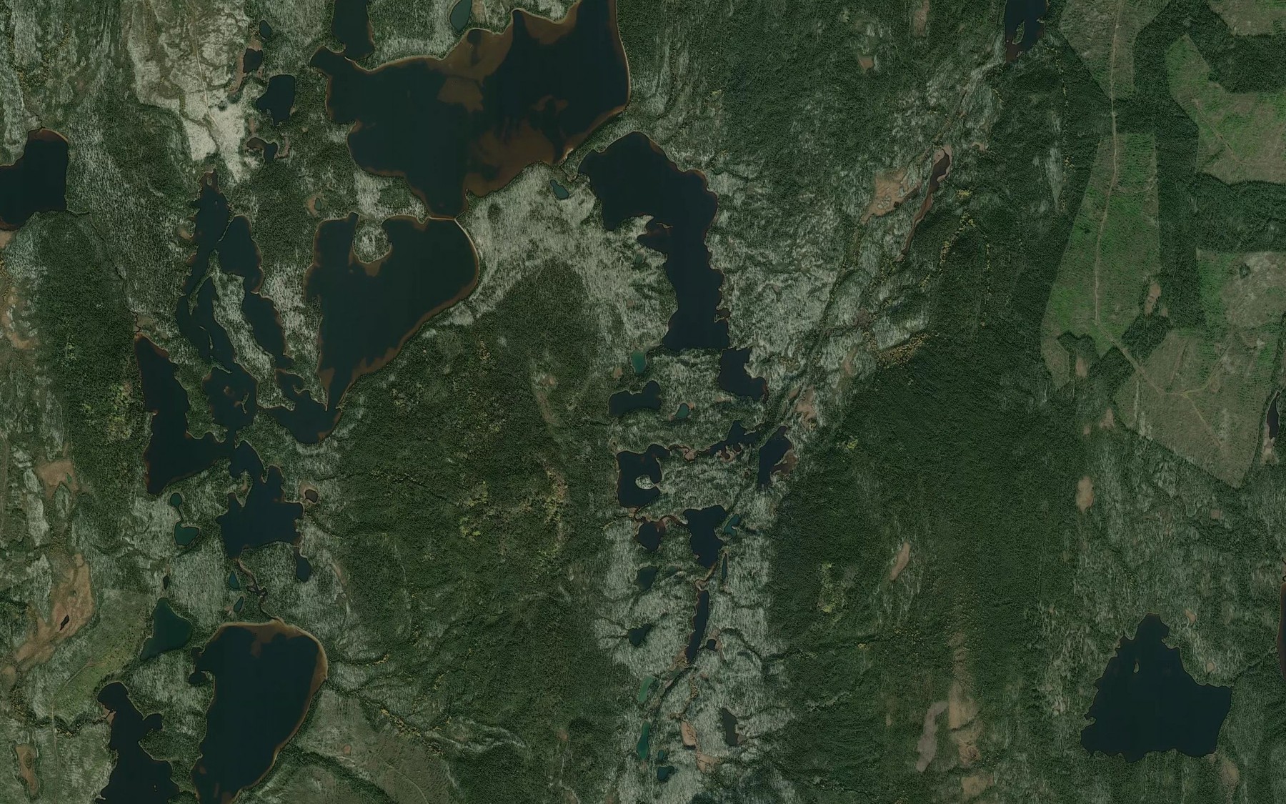 Satellite map of the Lac de la Loutre