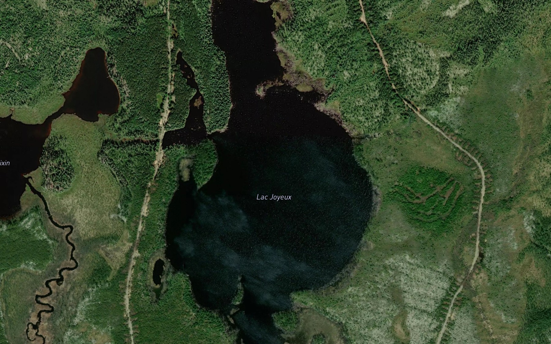Satellite map of the Lac Joyeux