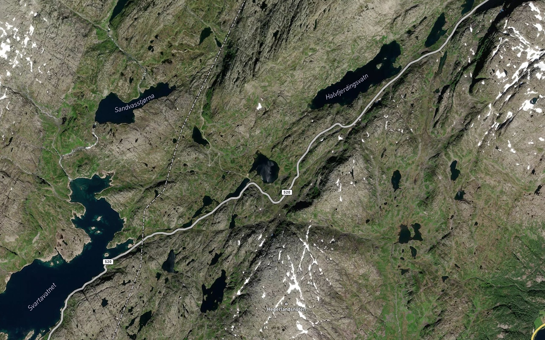 Satellite map of the Kringletjorn