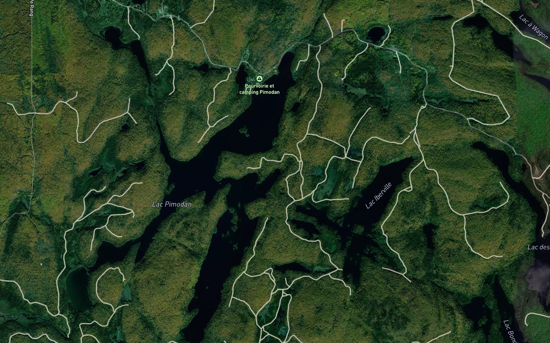 Satellite map of the Baie de la Pointe a Rock