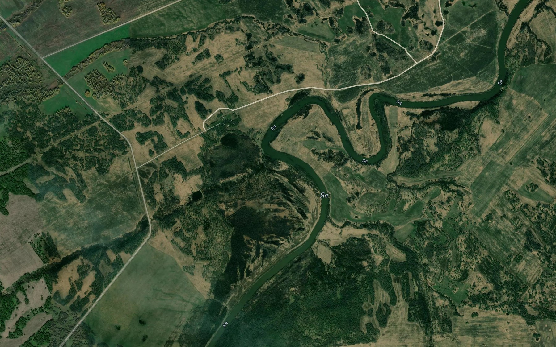 Satellite map of the Kaygat