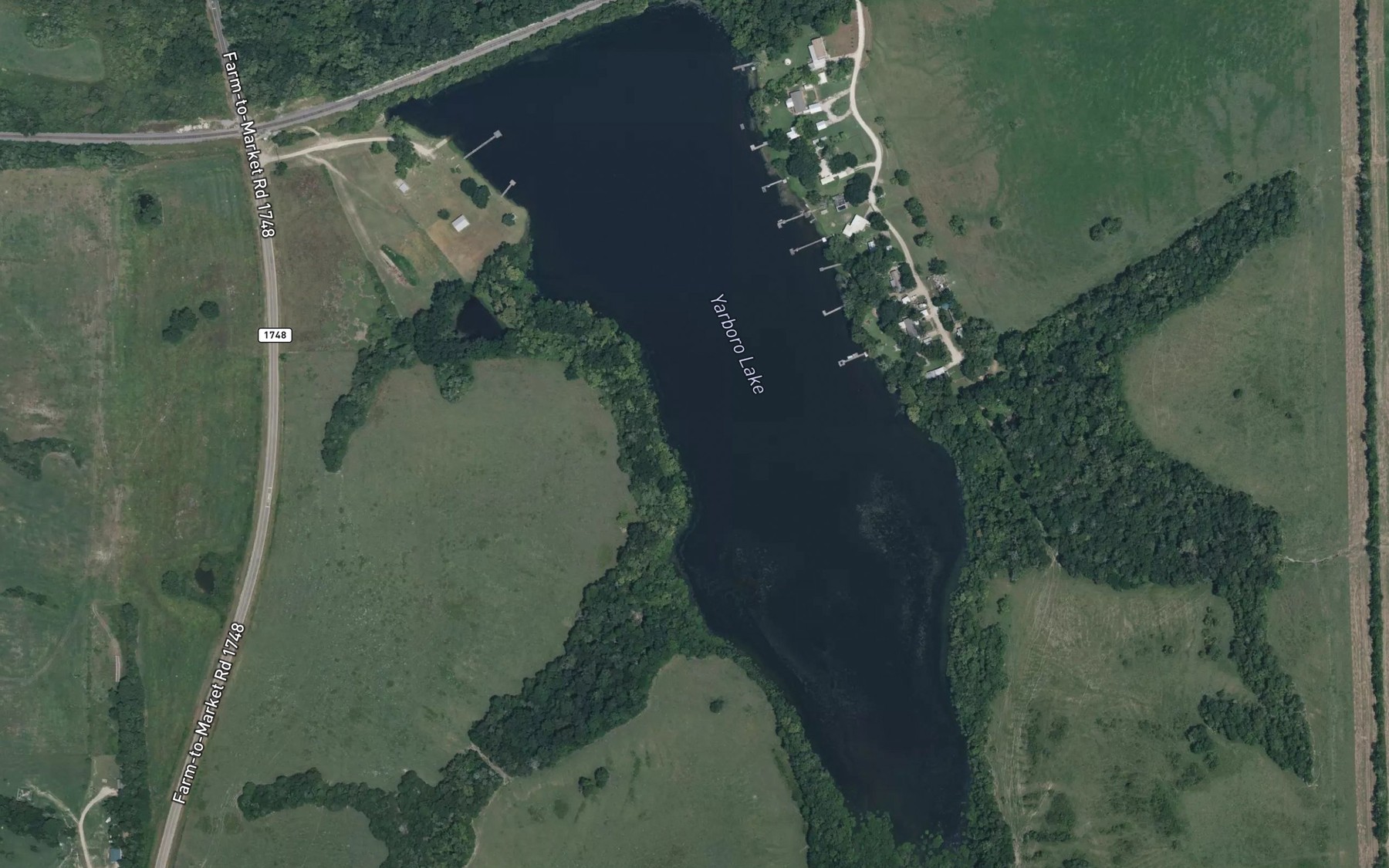 Satellite map of the Yarboro Lake