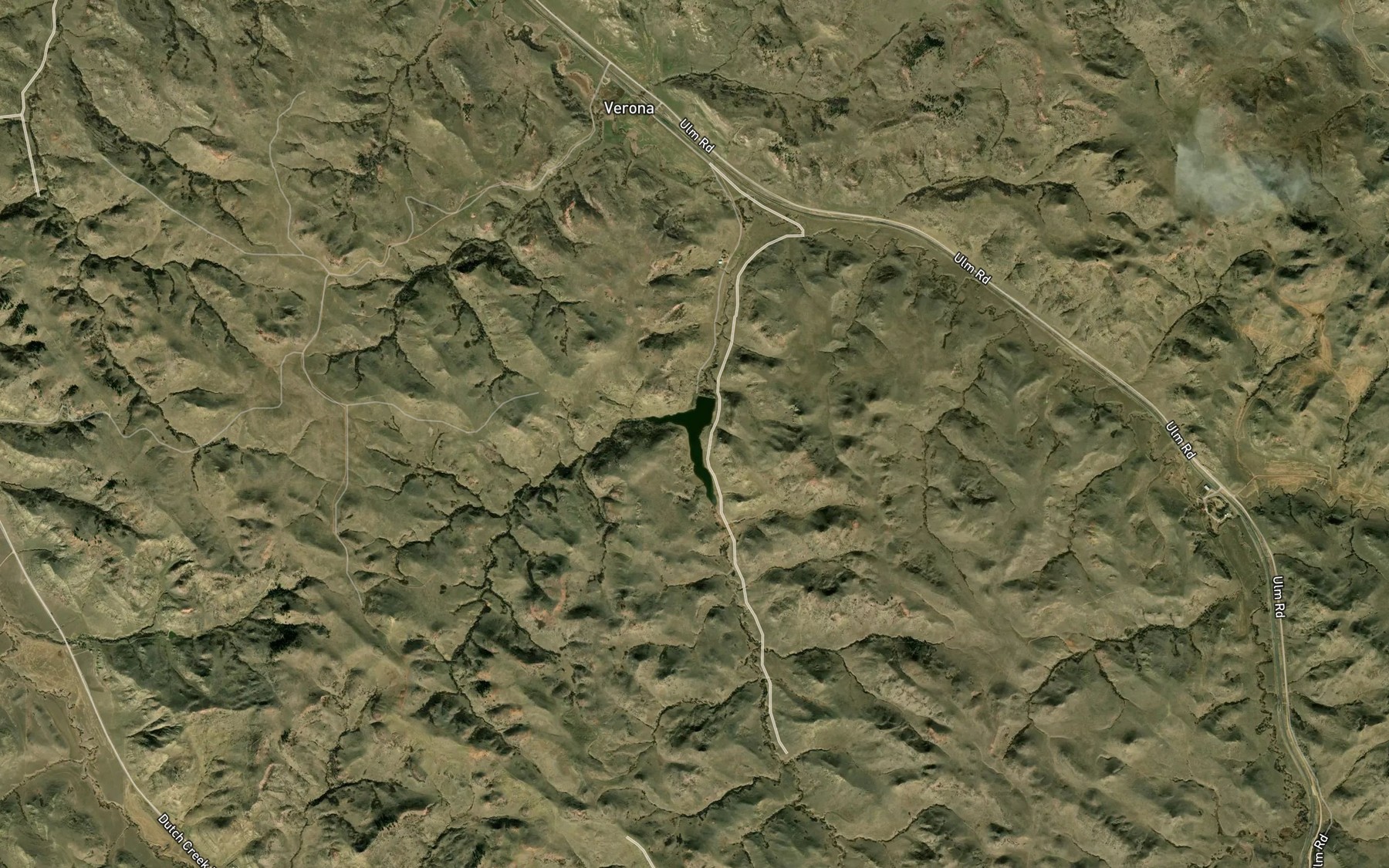 Satellite map of the Burlington Reservoir