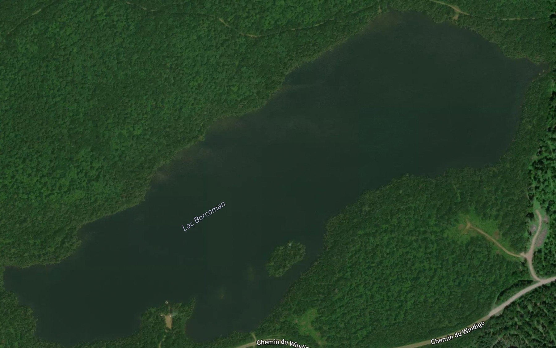 Satellite map of the Lac Borcoman