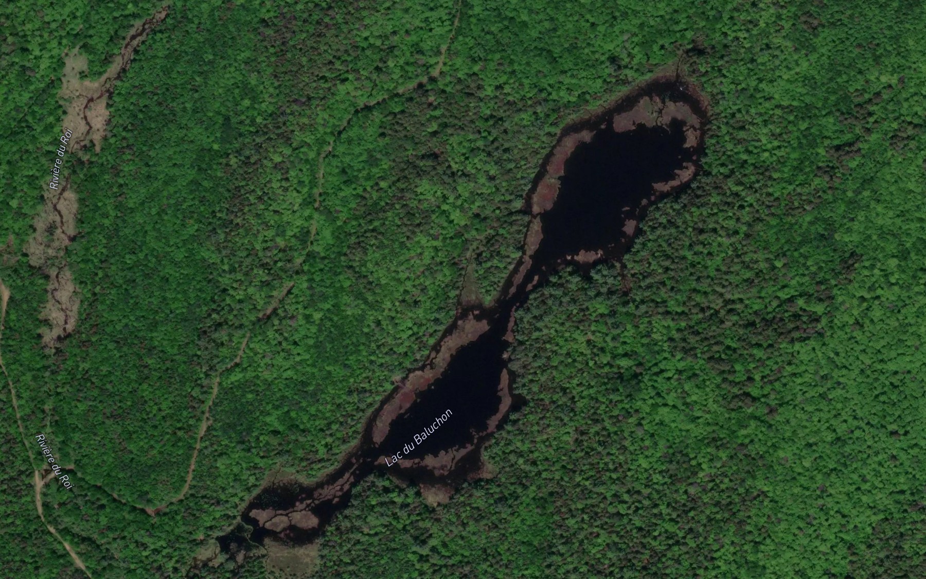 Satellite map of the Lac du Baluchon