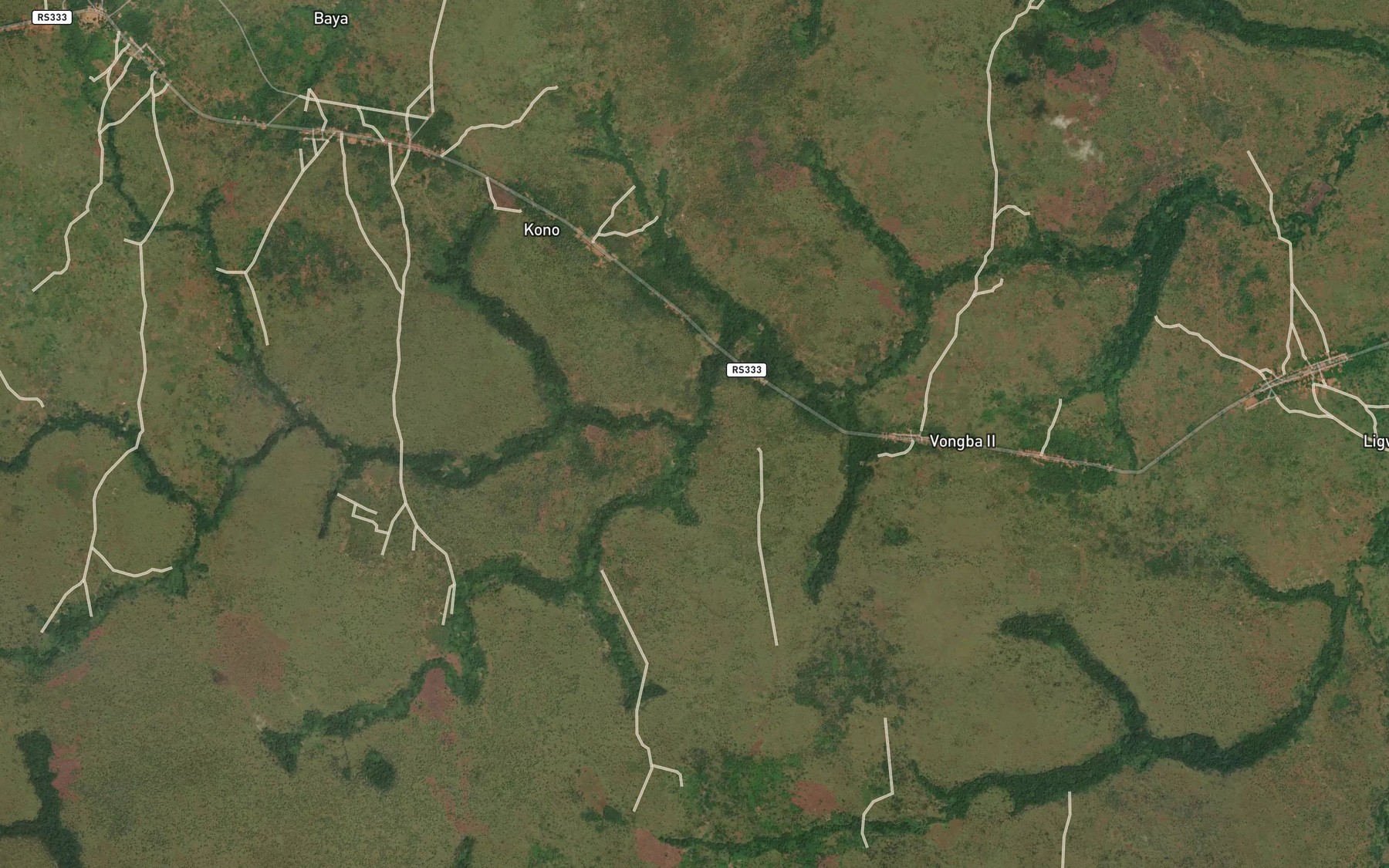 Satellite map of the Batambe