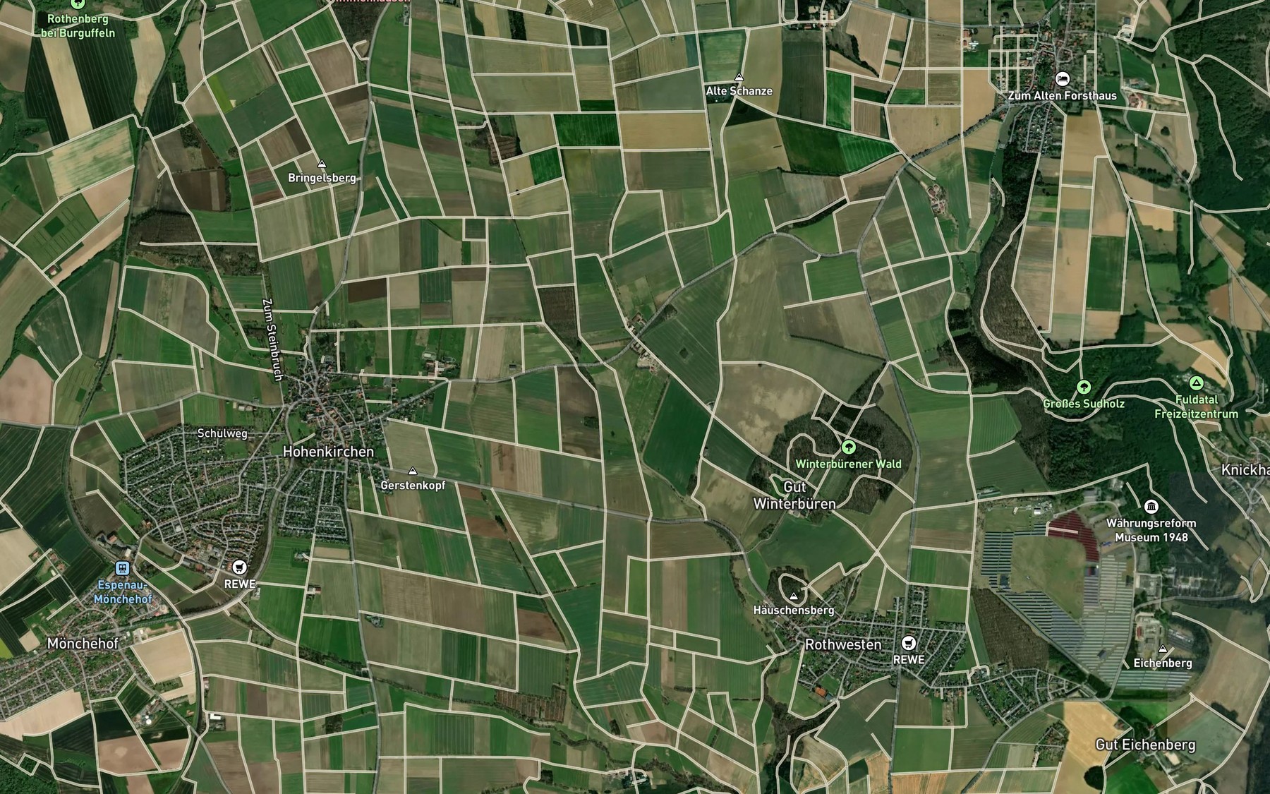 Satellite map of the Marienborn