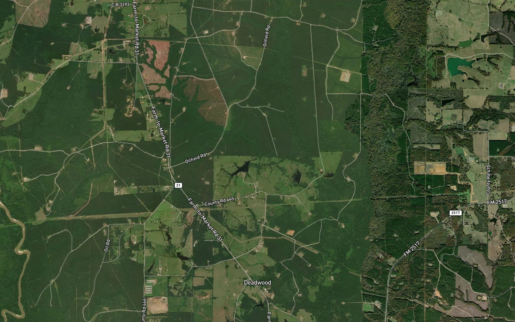 Satellite map of the Alexander Lake