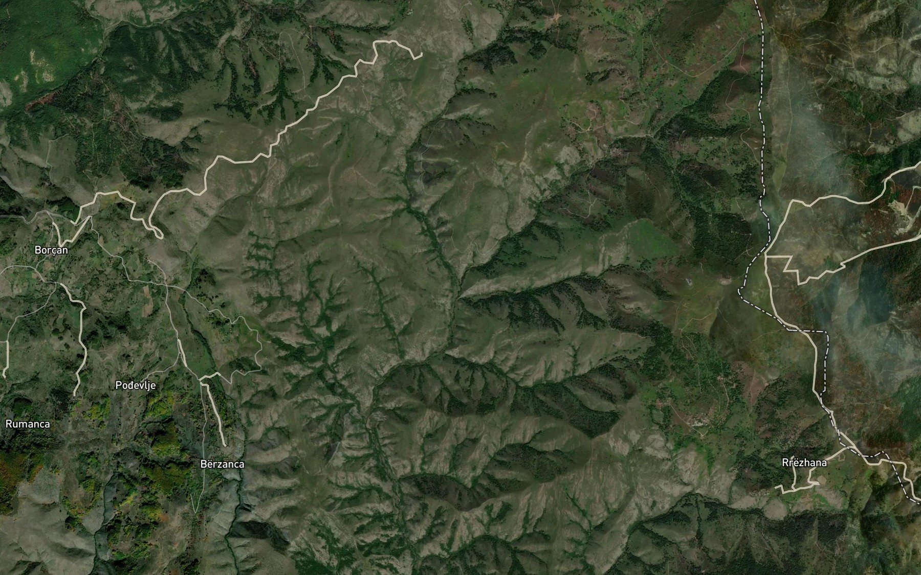 Satellite map of the Kostrica