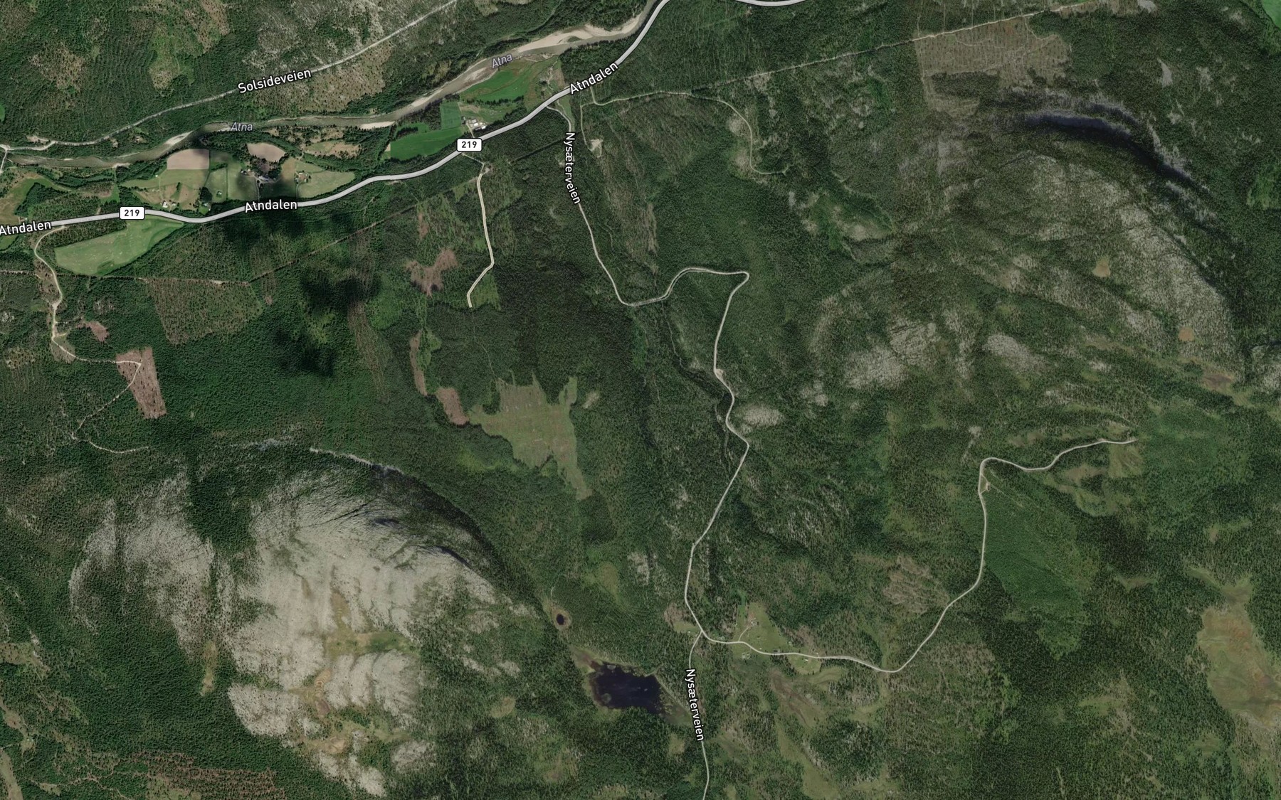 Satellite map of the Syrbekken