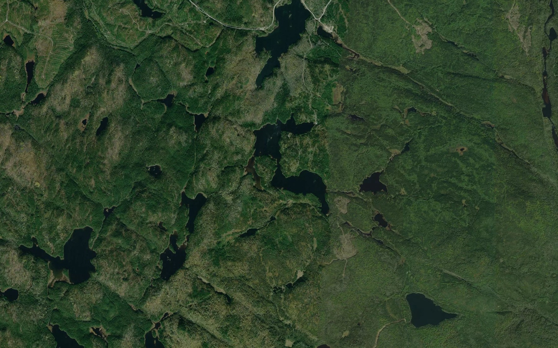 Satellite map of the Lac Dubord