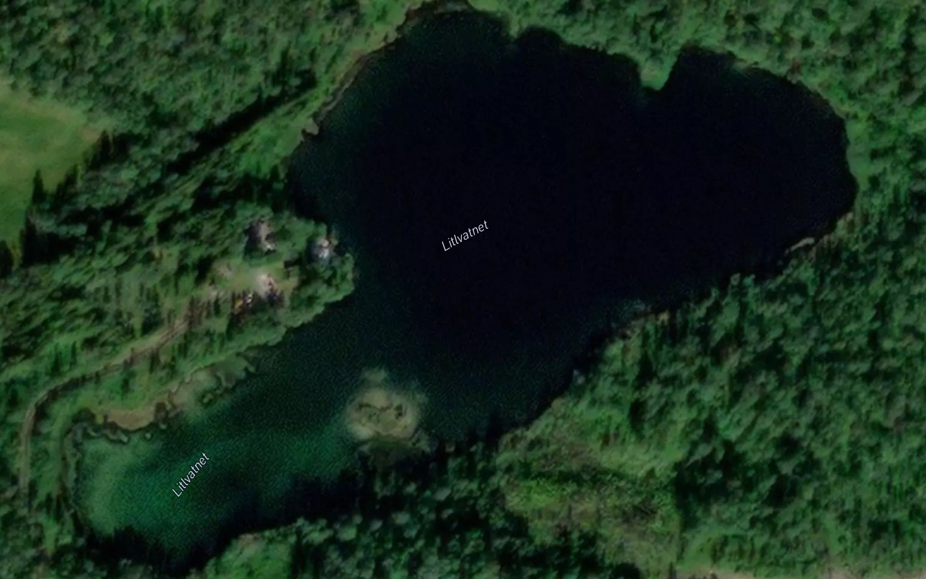 Satellite map of the Litjevatnet