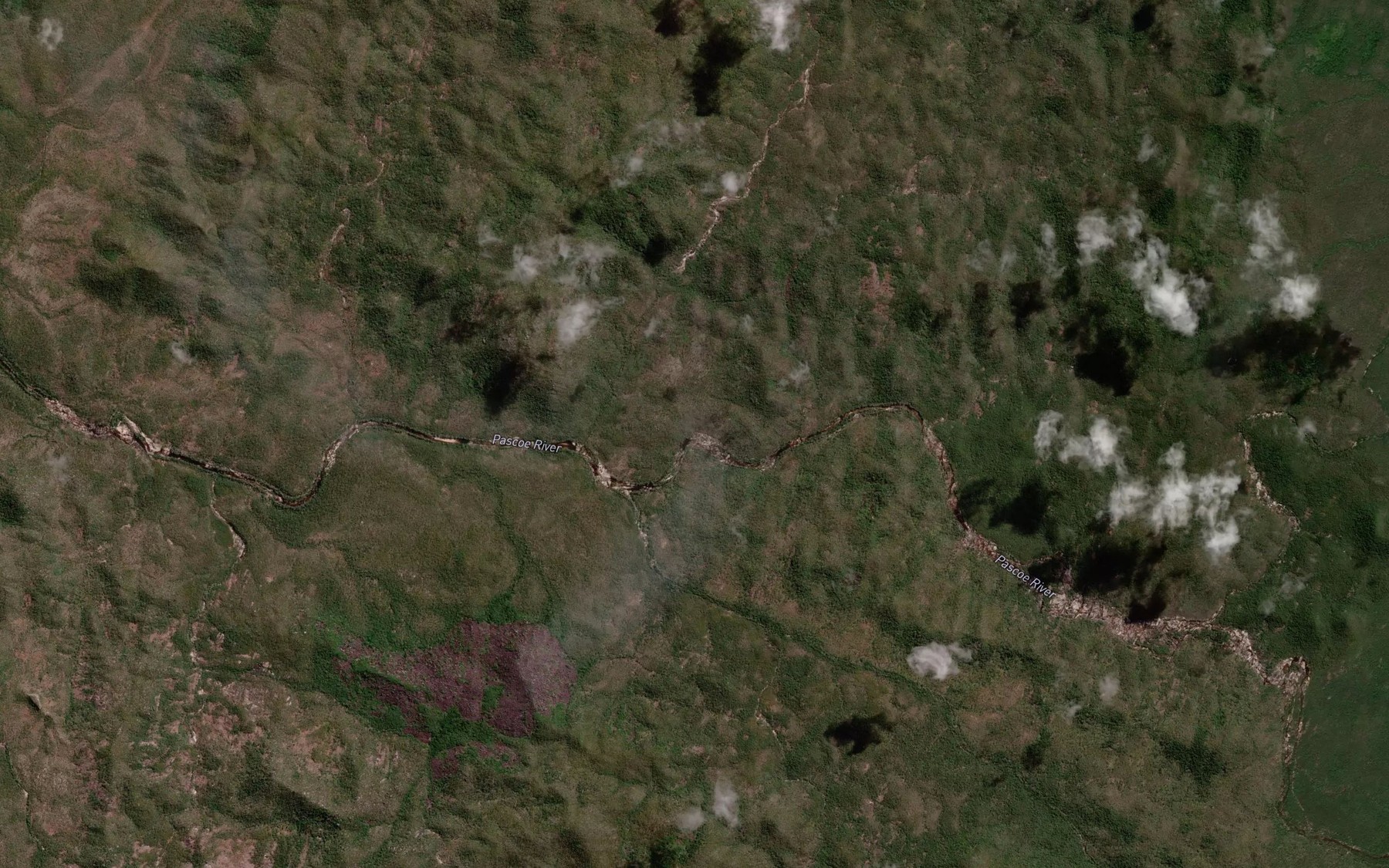 Satellite map of the Hotwater Creek