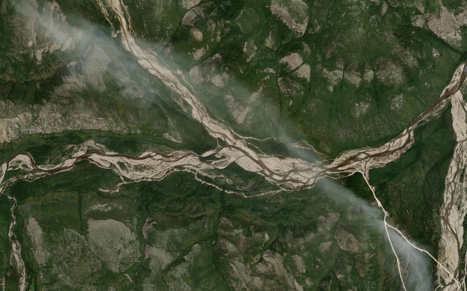 Satellite map of the Eykanda