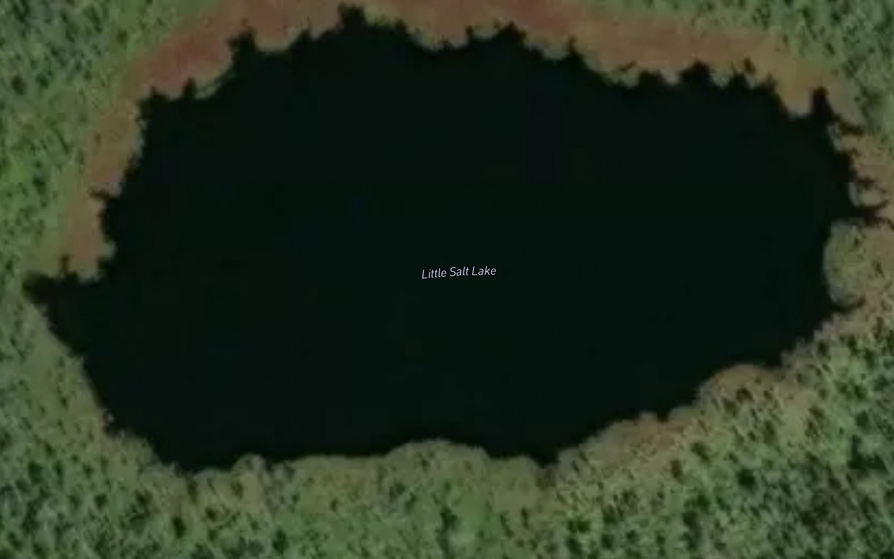 Satellite map of the Little Salt Lake