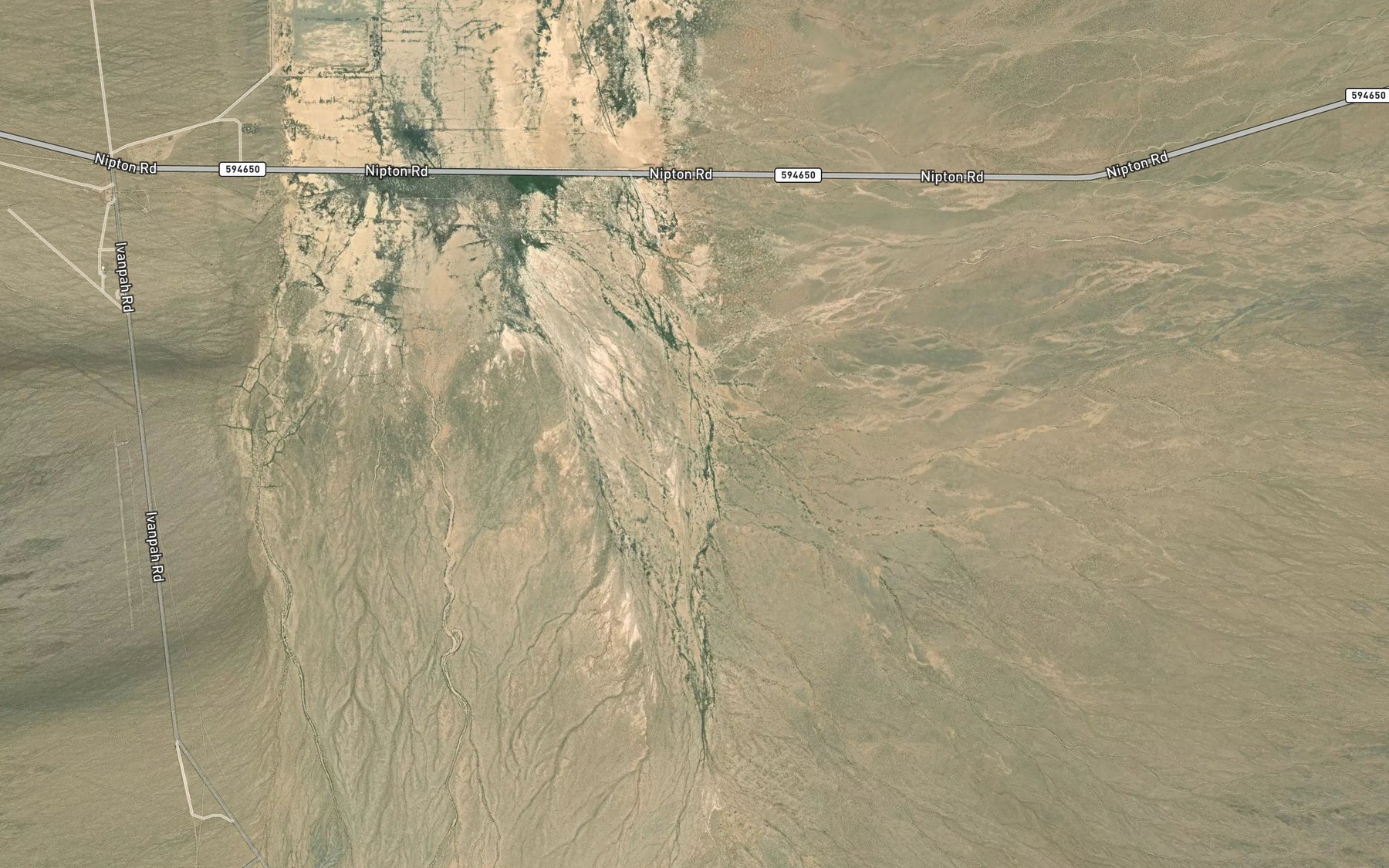 Satellite map of the Willow Wash