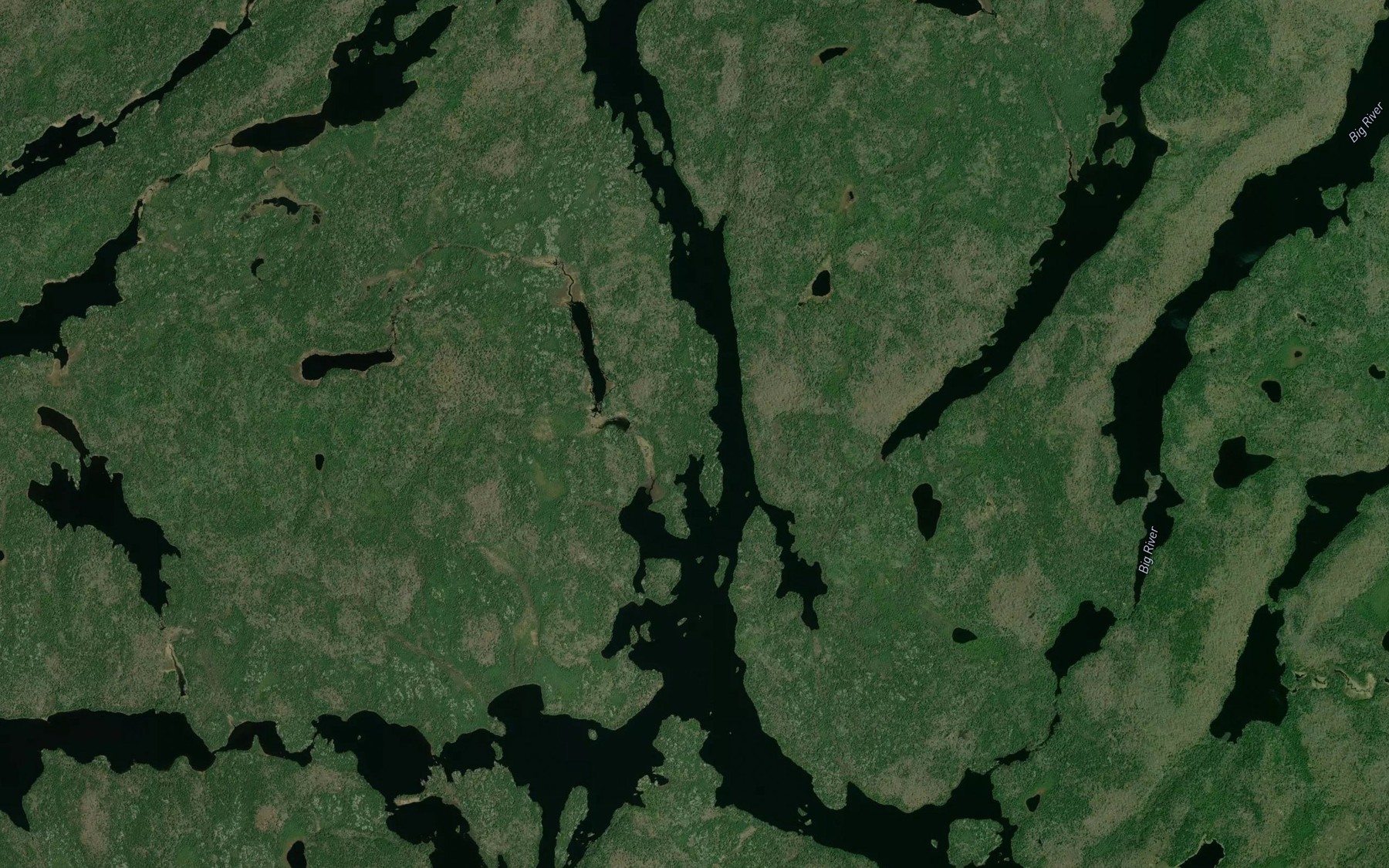 Satellite map of the D'Alton Lake