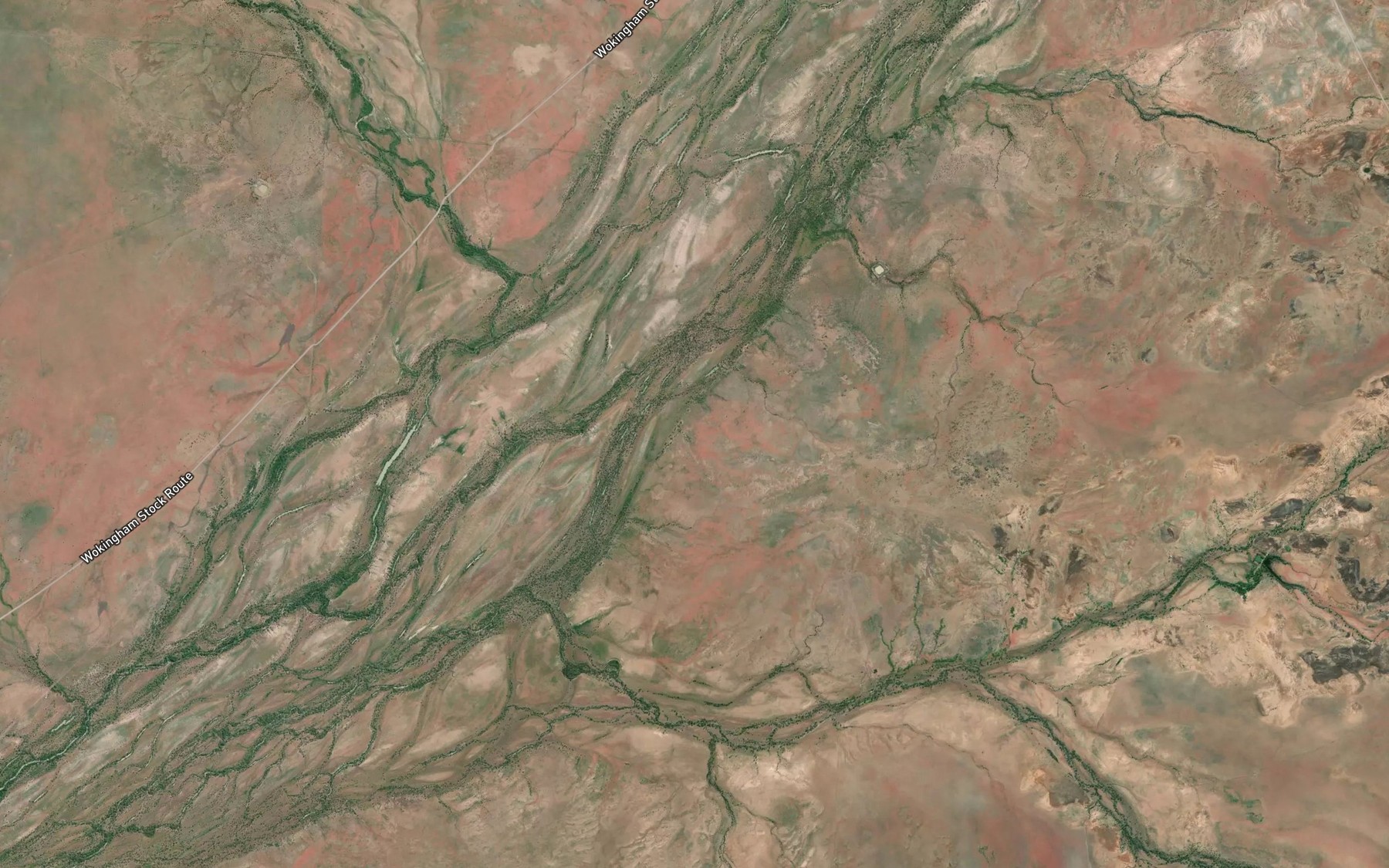 Satellite map of the South Branch Teviot Creek