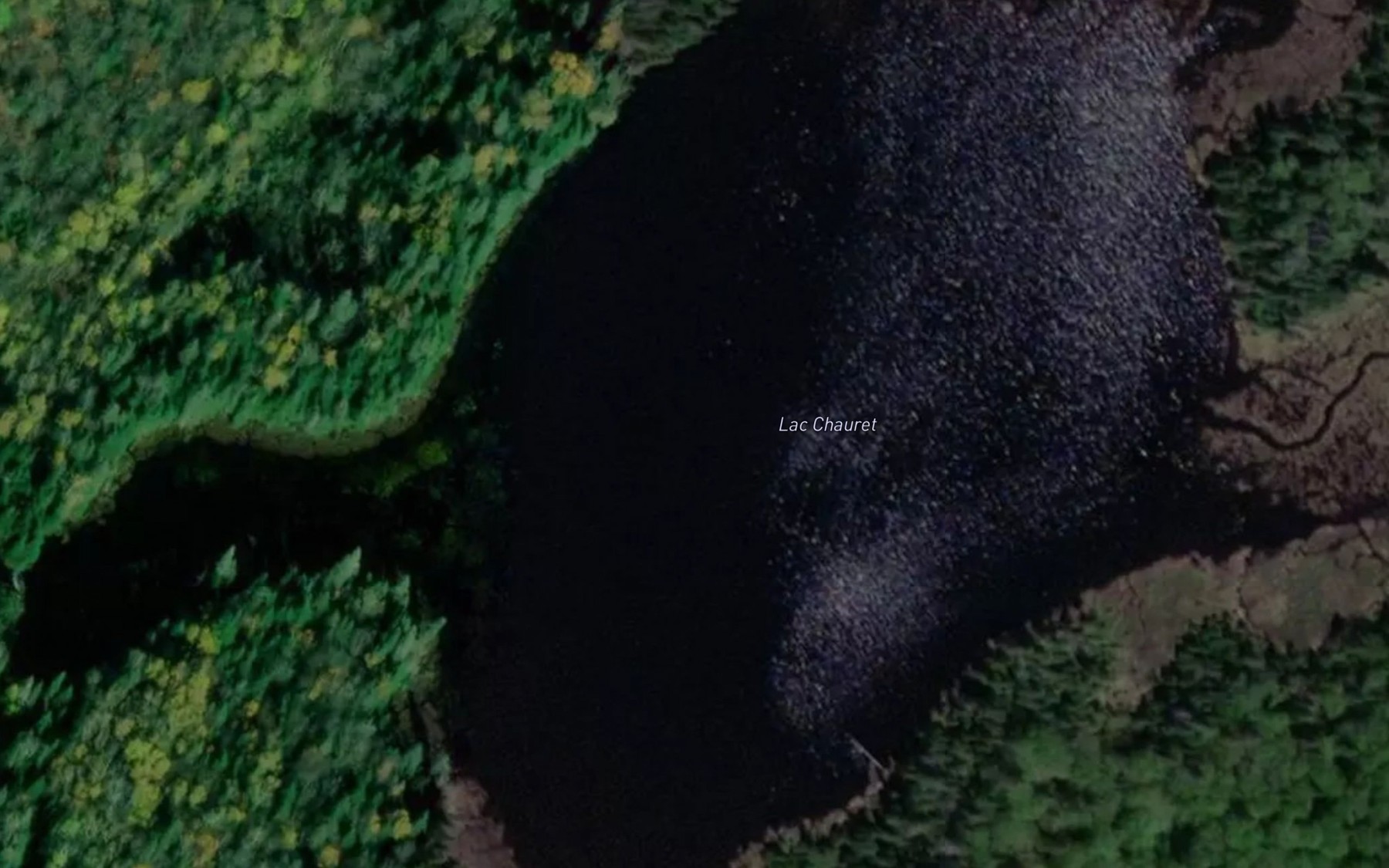 Satellite map of the Lac Chauret