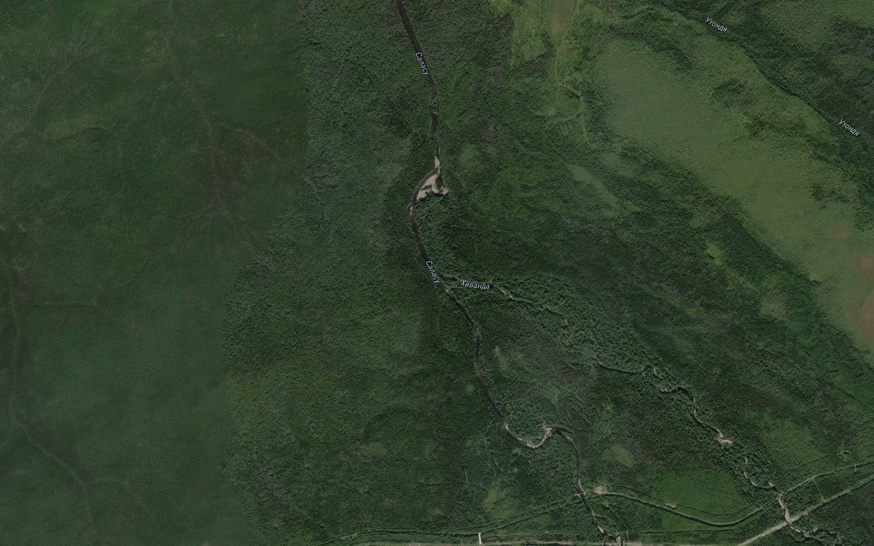 Satellite map of the Khivanda