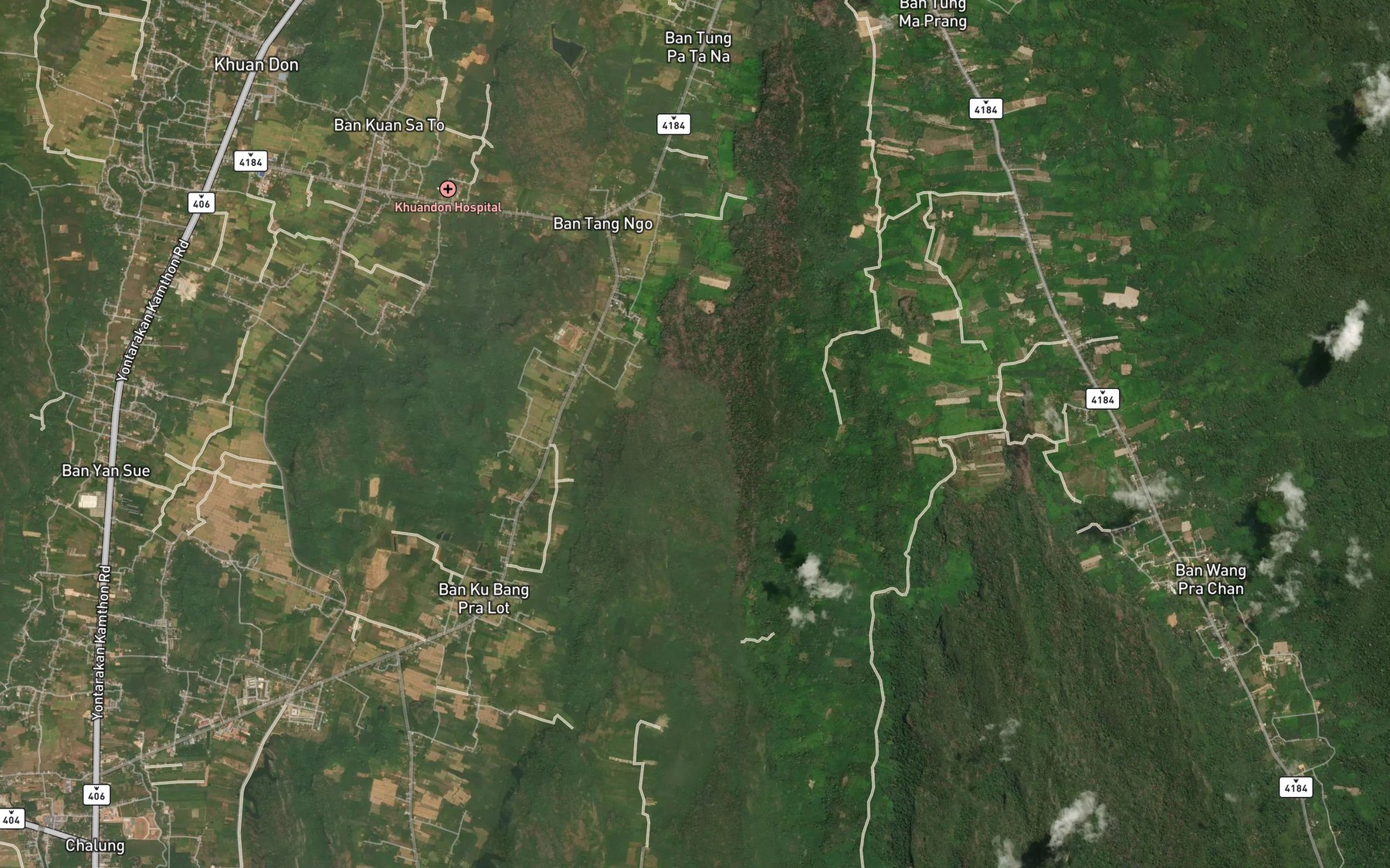 Satellite map of the Nong Wang Pia