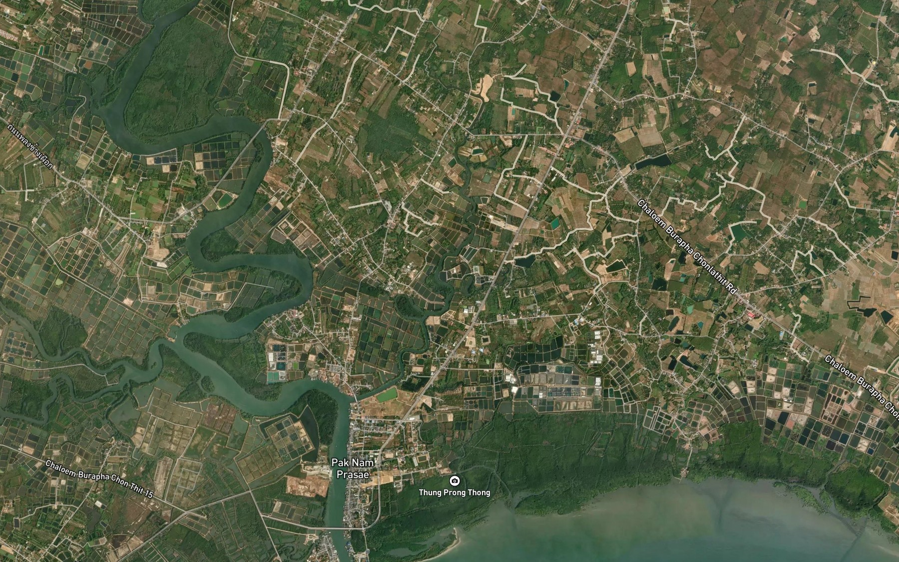 Satellite map of the Khlong Pun