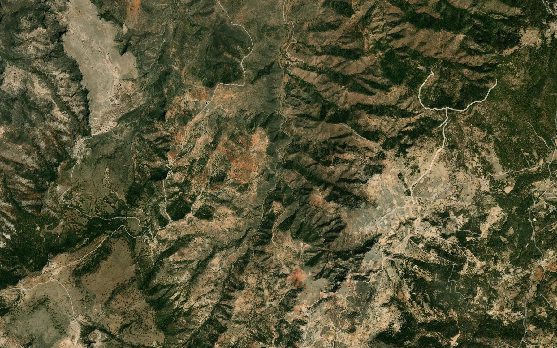 Satellite map of the Arroyo Jaralitos