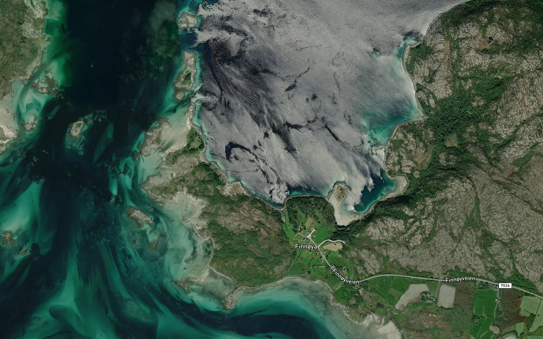 Satellite map of the Finnoyvika