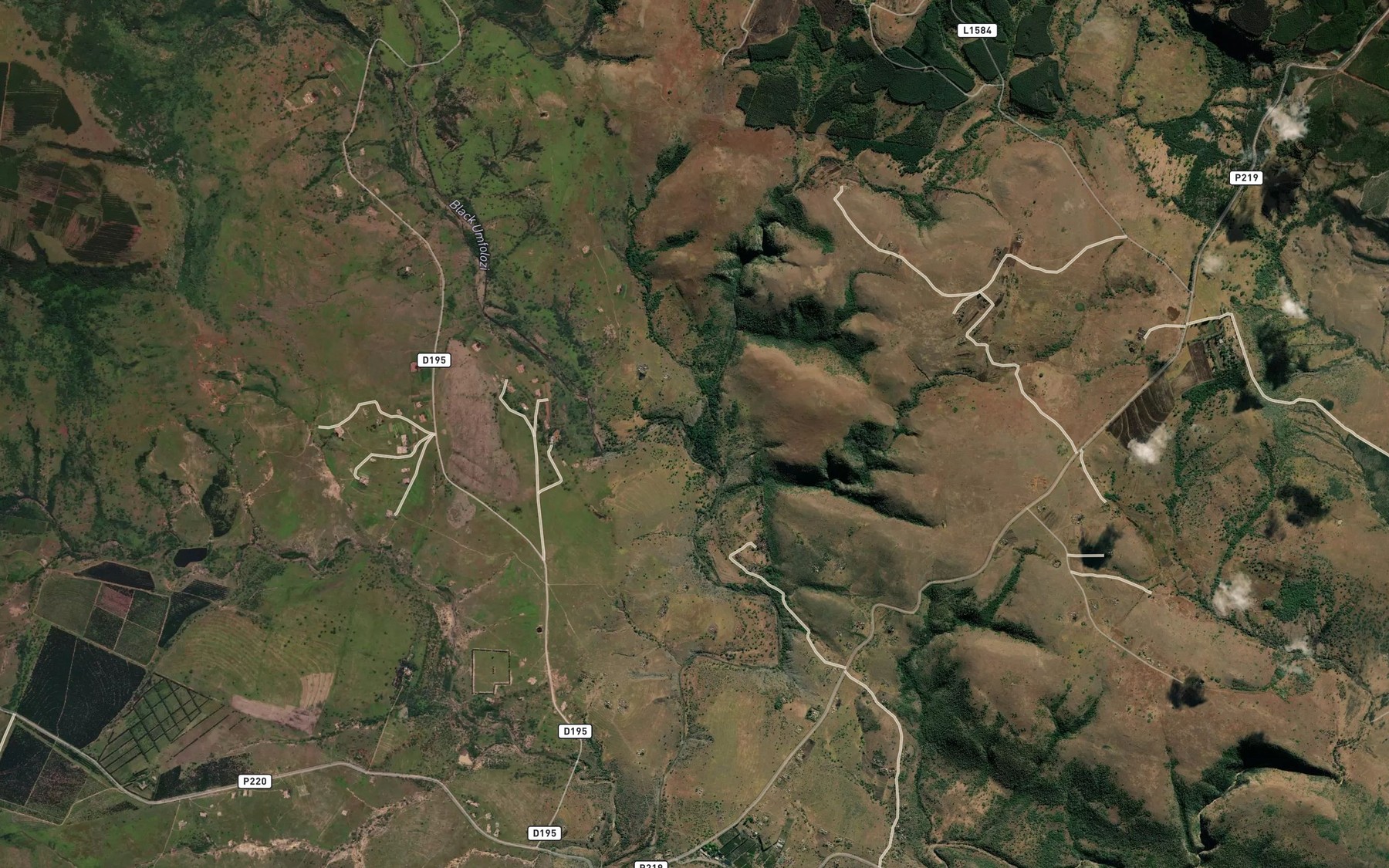 Satellite map of the Lolazembe