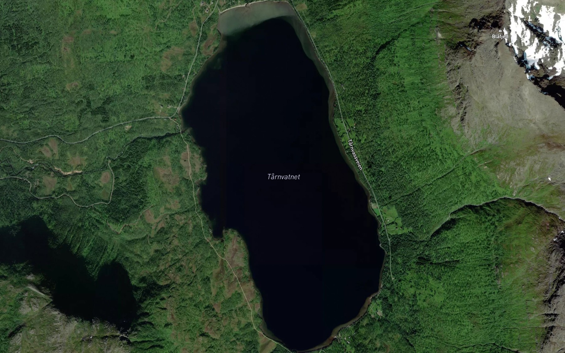 Satellite map of the Tarnvatnet