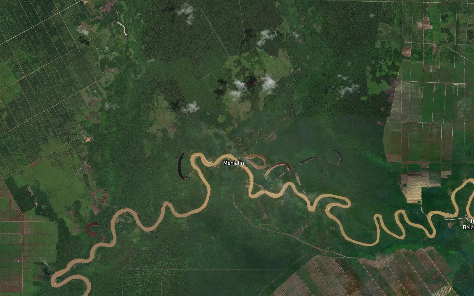 Satellite map of the Sungai Sampas