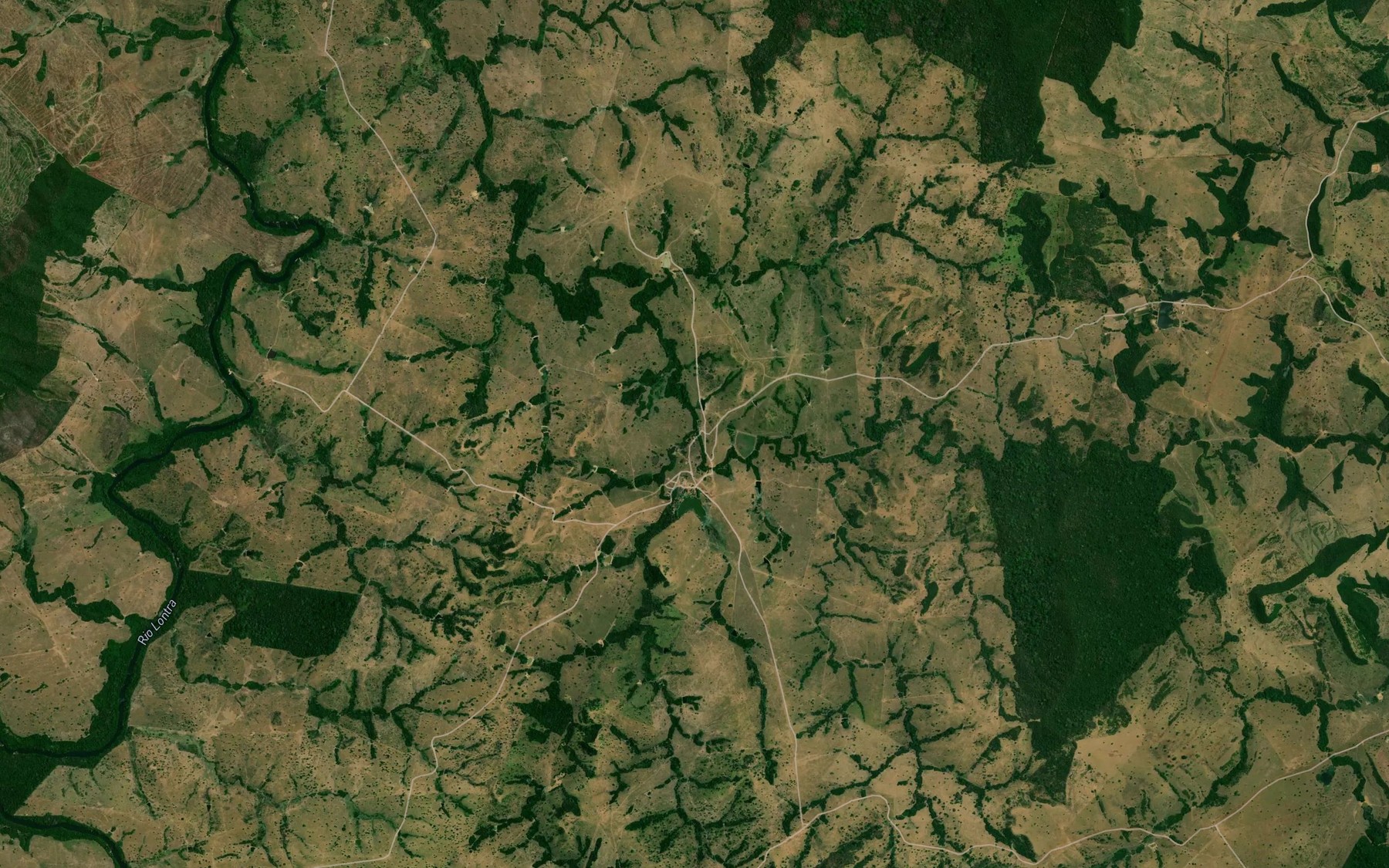 Satellite map of the Corrego Bonito