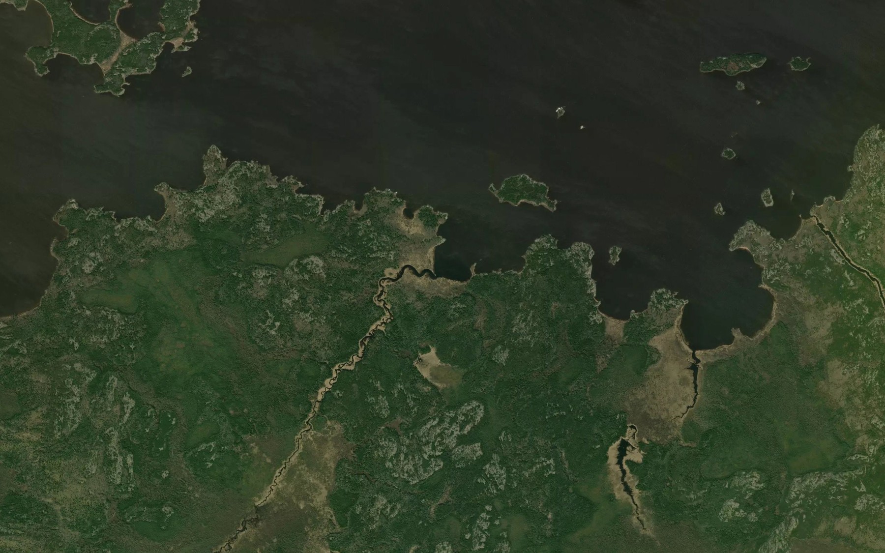 Satellite map of the Atonikamiko Creek