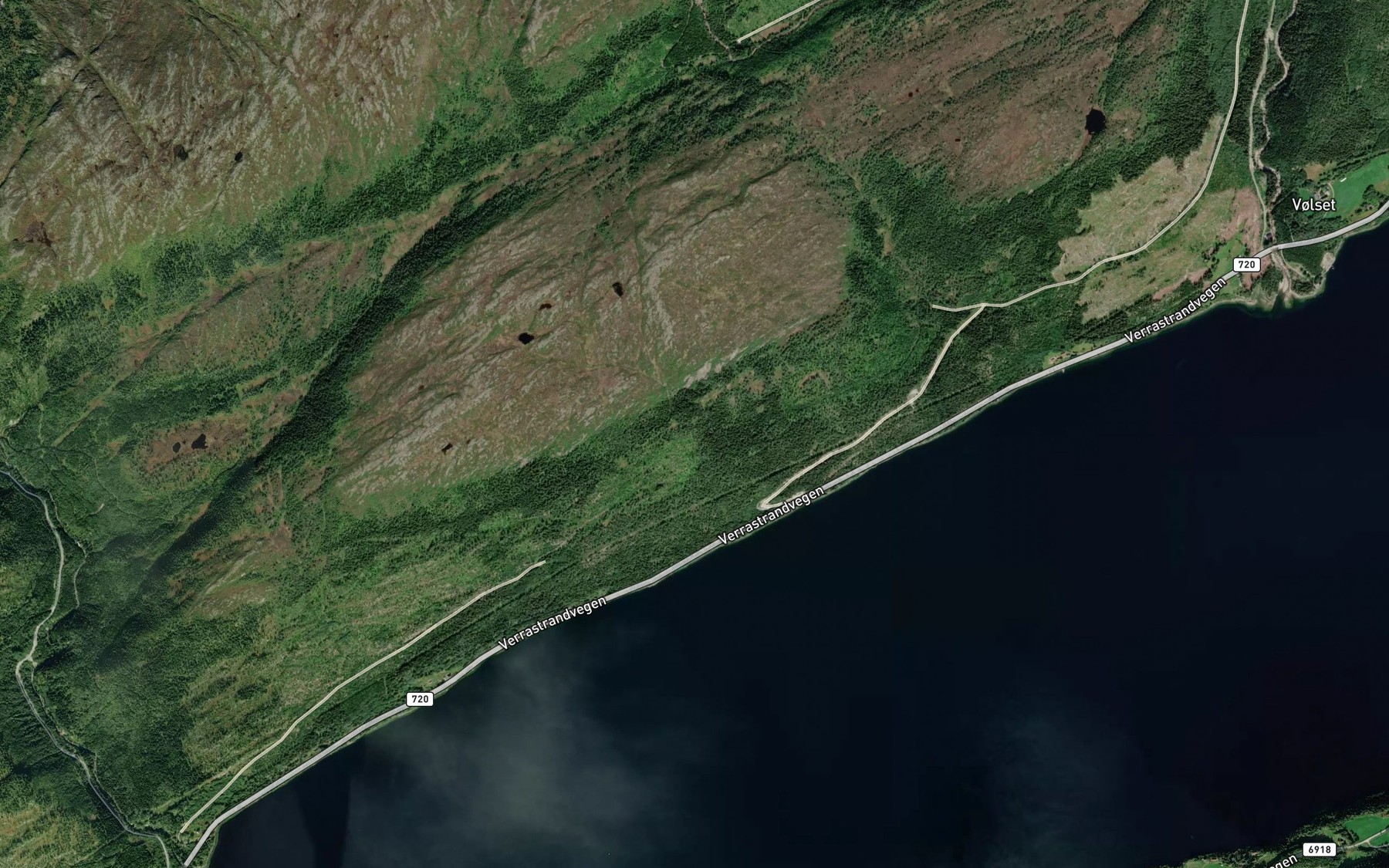 Satellite map of the Kvitkubekken