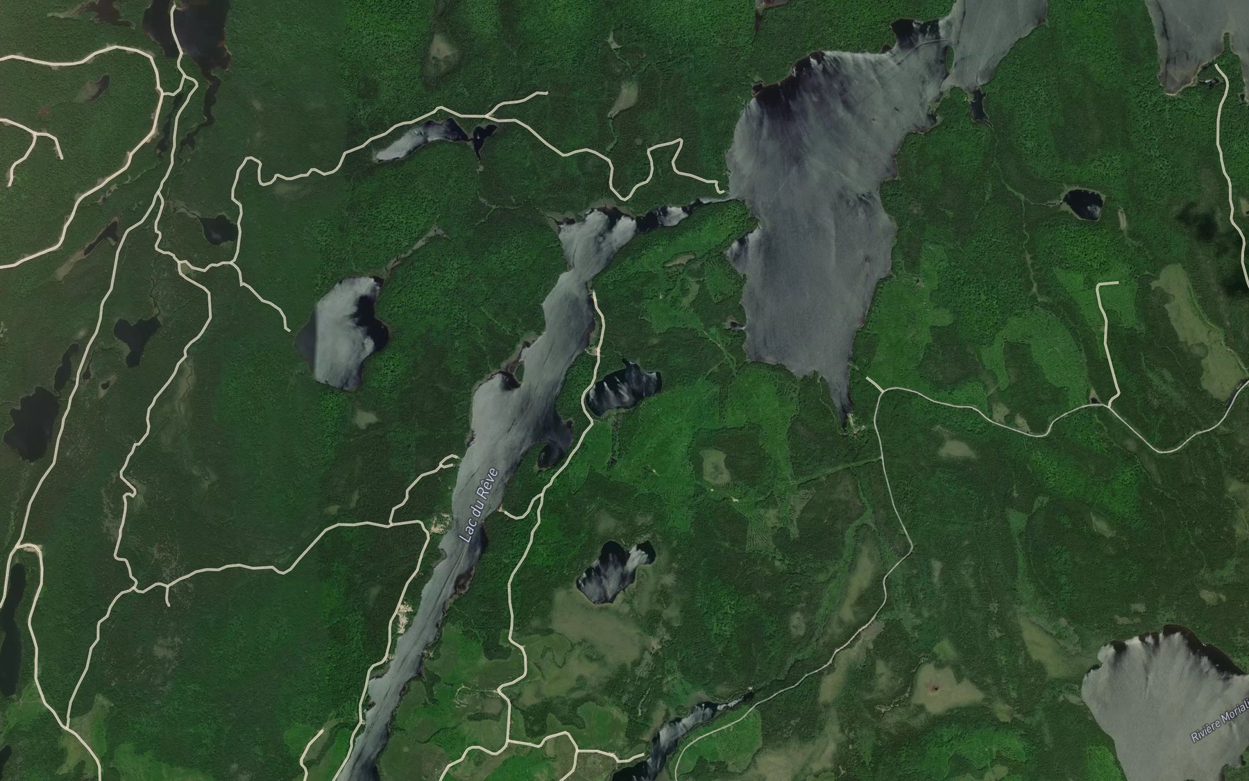 Satellite map of the Lac Cicip