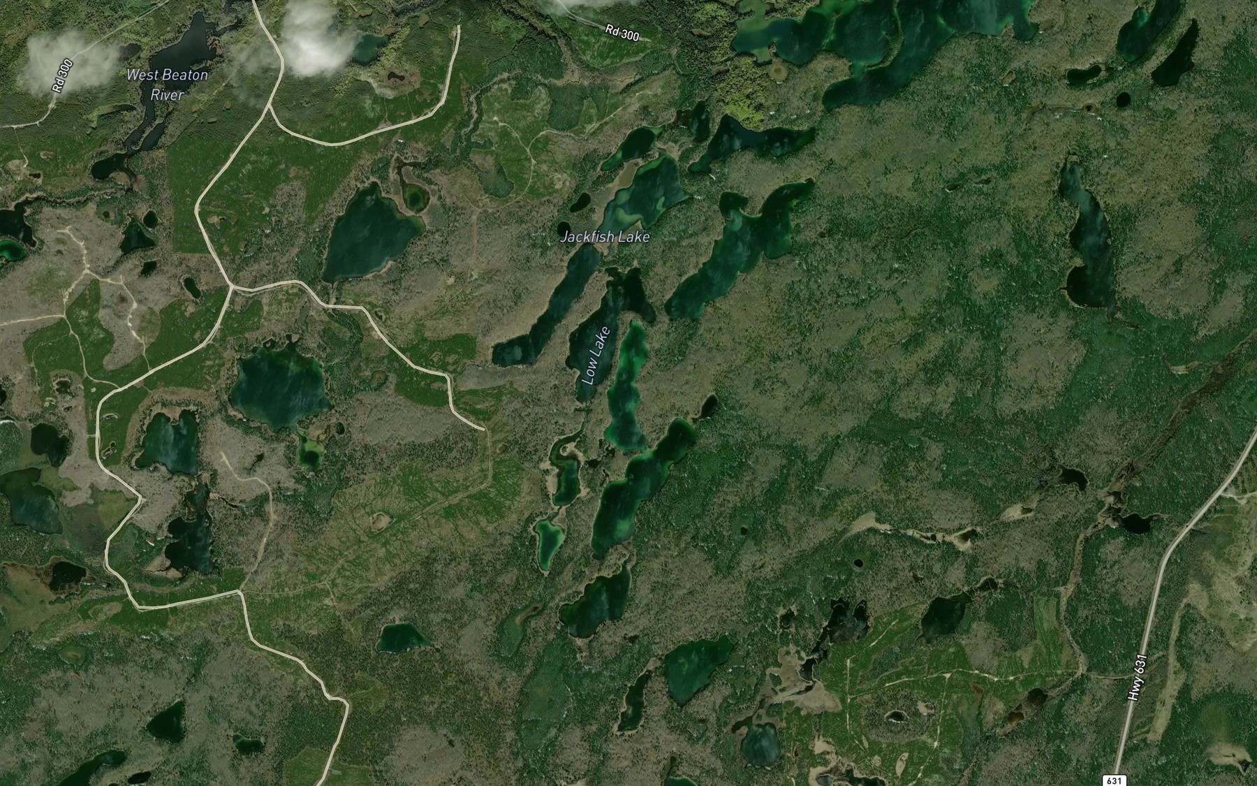 Satellite map of the High Lake