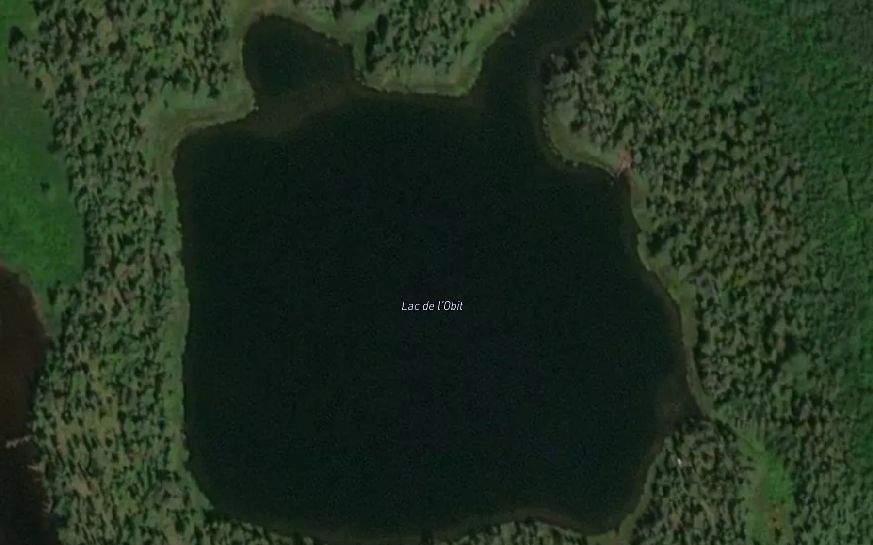 Satellite map of the Lac de l'Obit