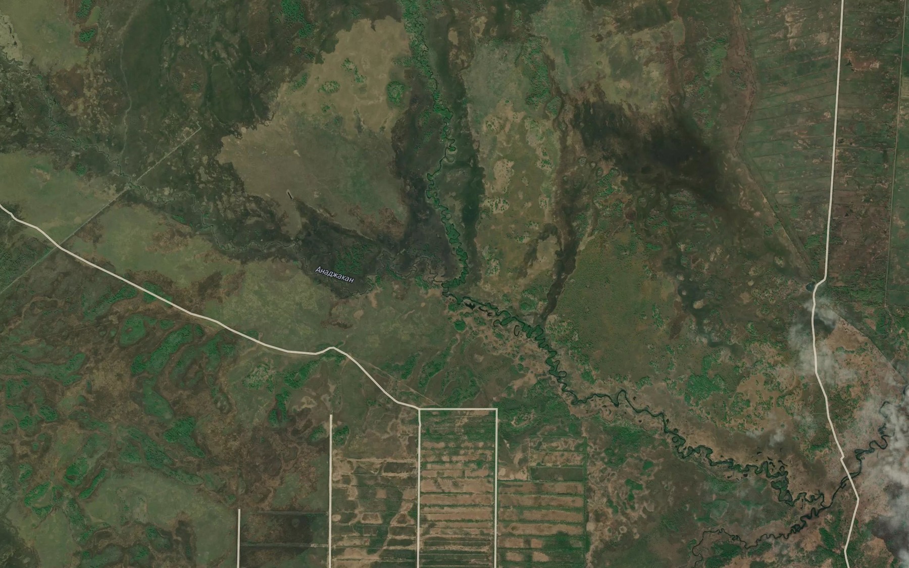 Satellite map of the Anadzhakan