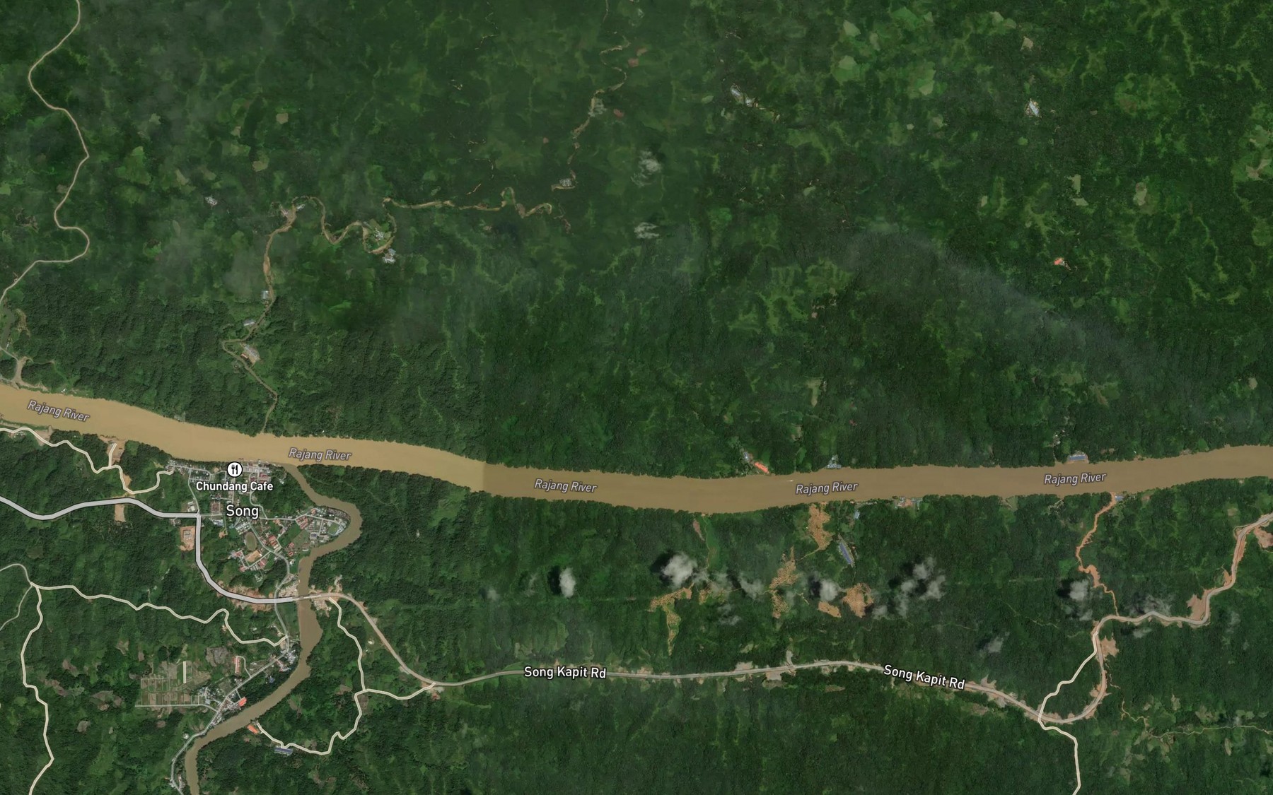 Satellite map of the Sungai Asam