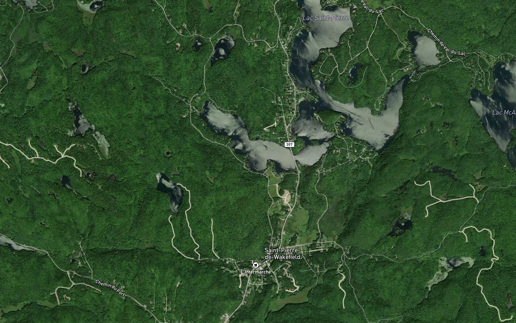 Satellite map of the Baie McGlashan