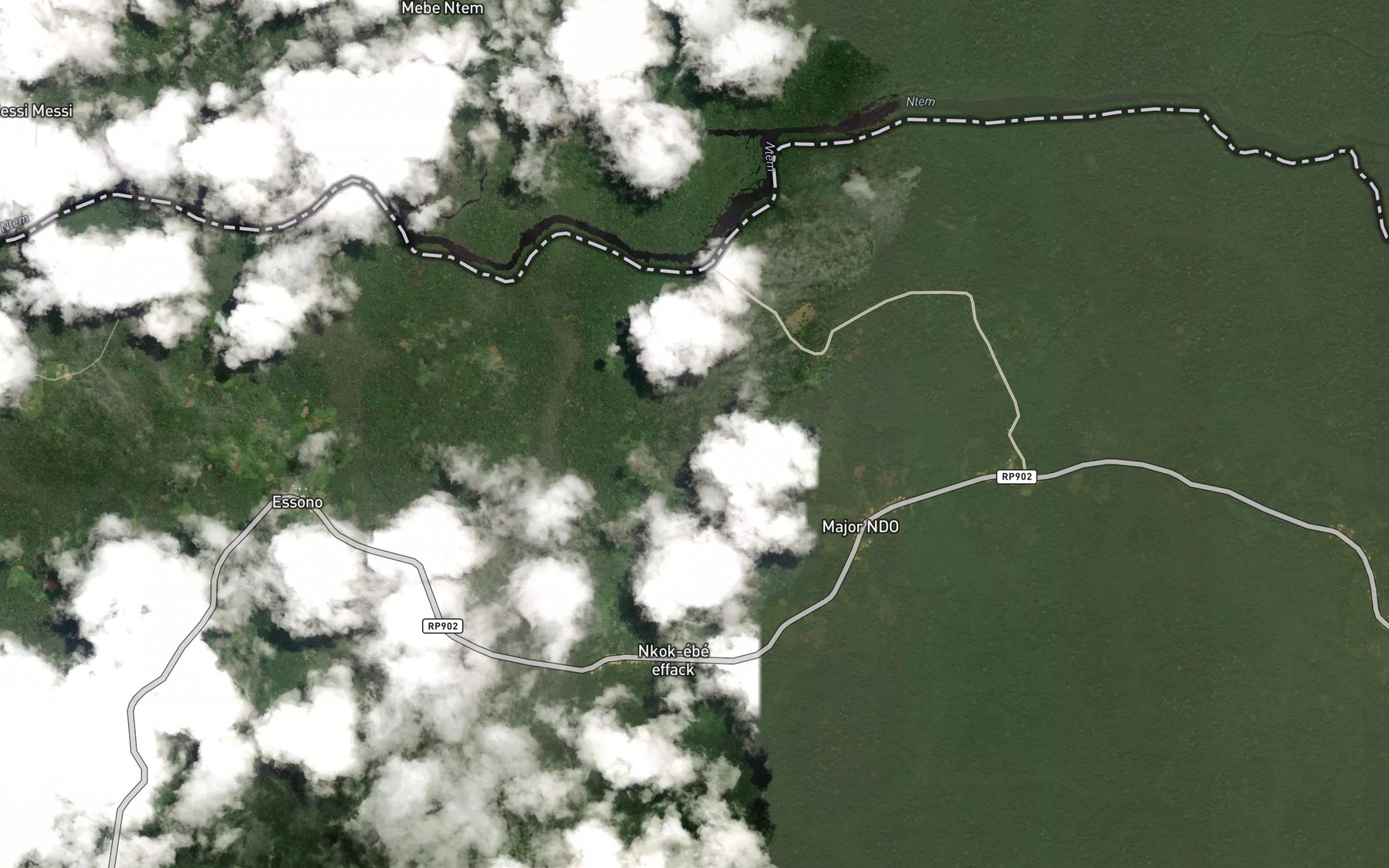 Satellite map of the Mebele