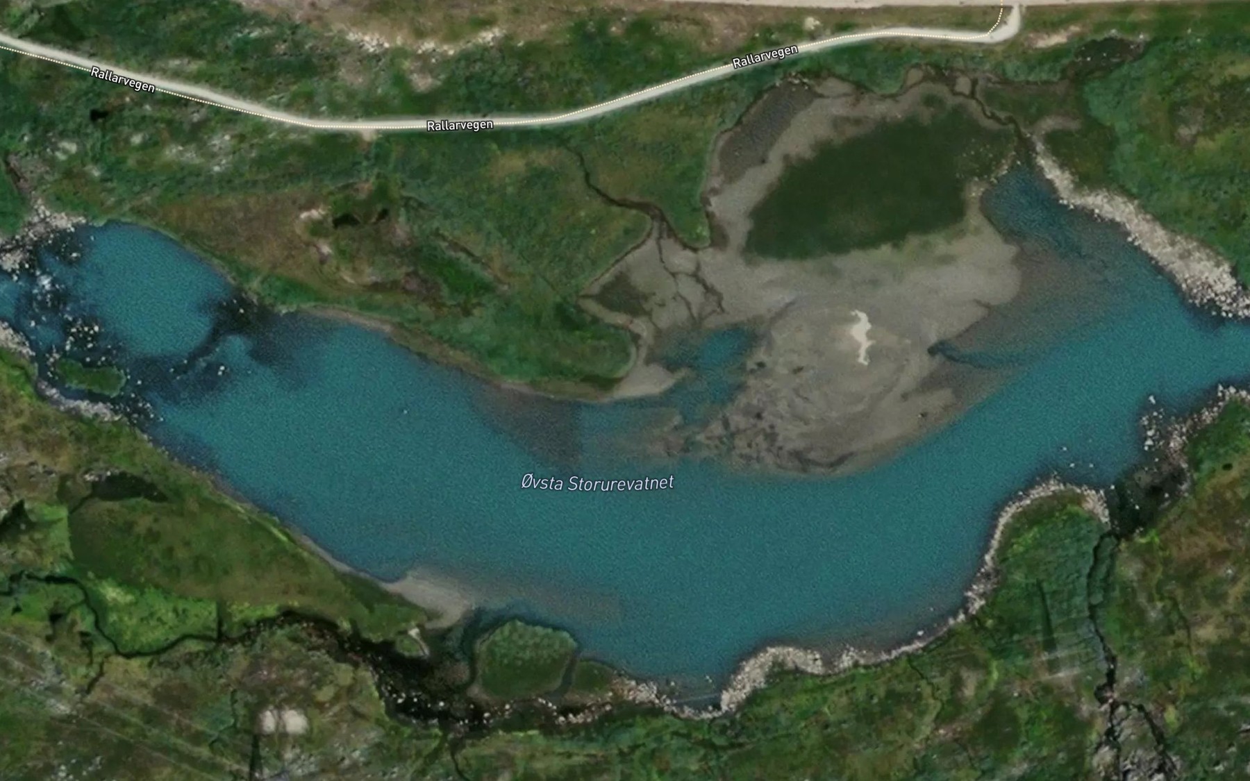 Satellite map of the Ovre Storurdevatnet