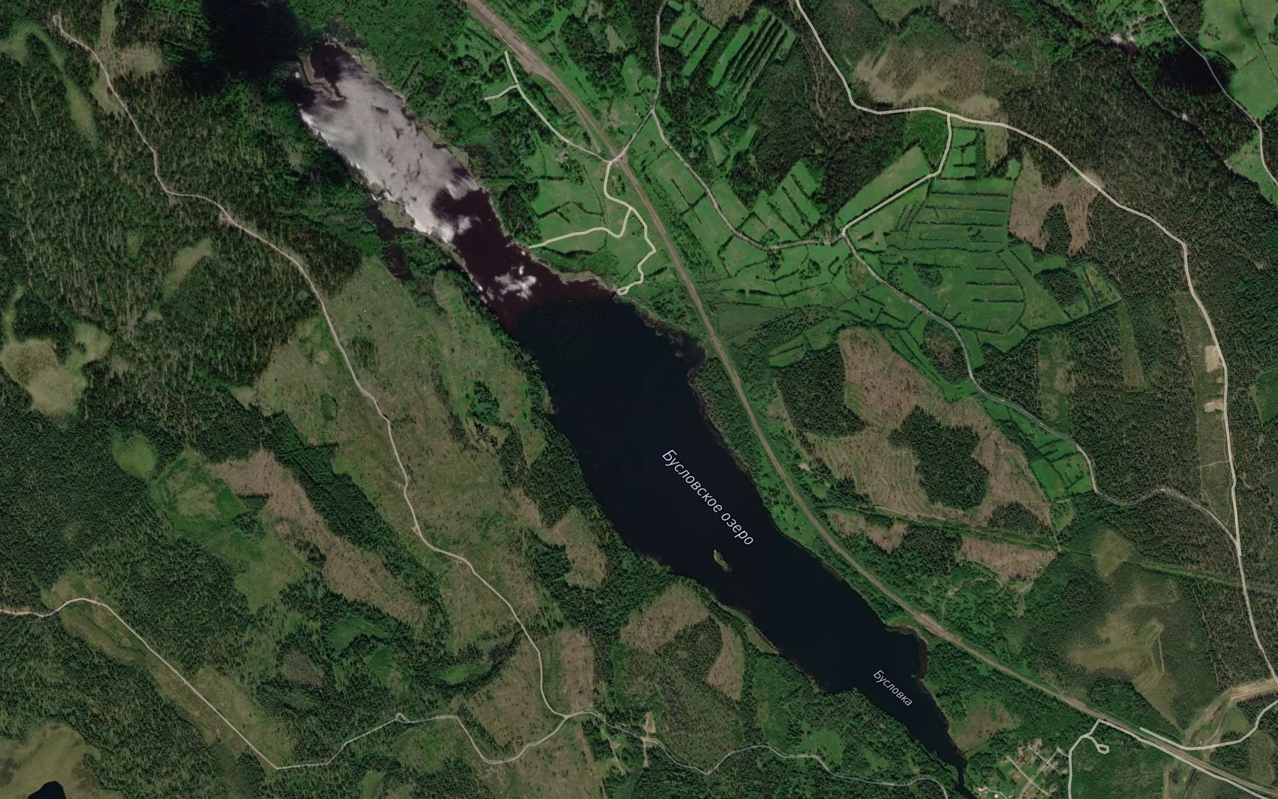 Satellite map of the Hounijaervi