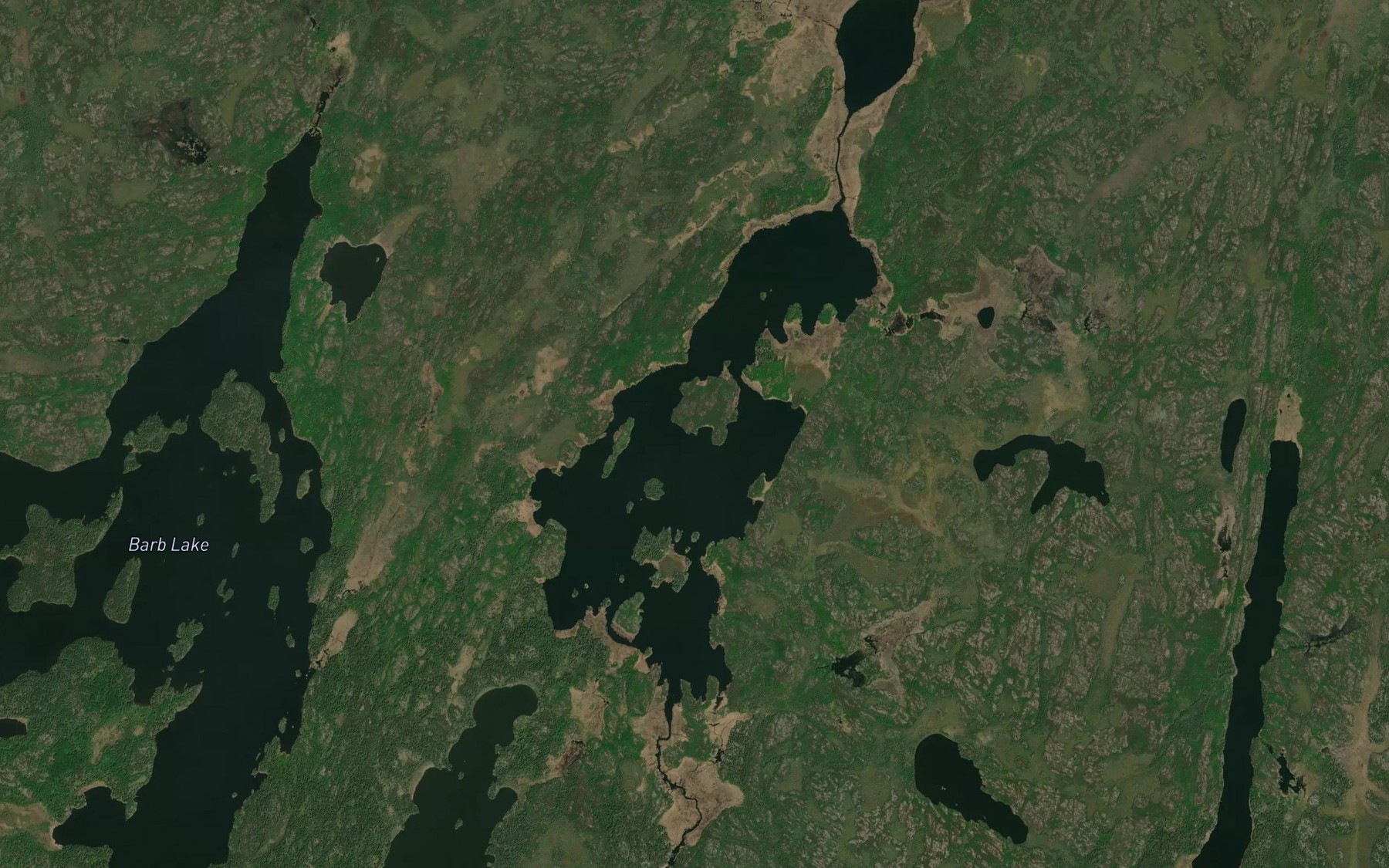 Satellite map of the Vanco Lake