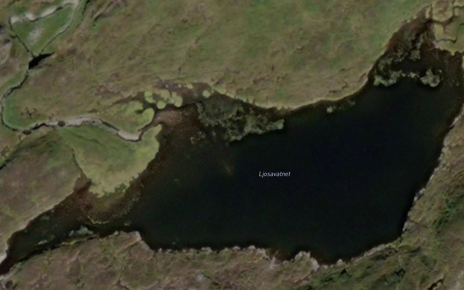 Satellite map of the Ljosavatnet