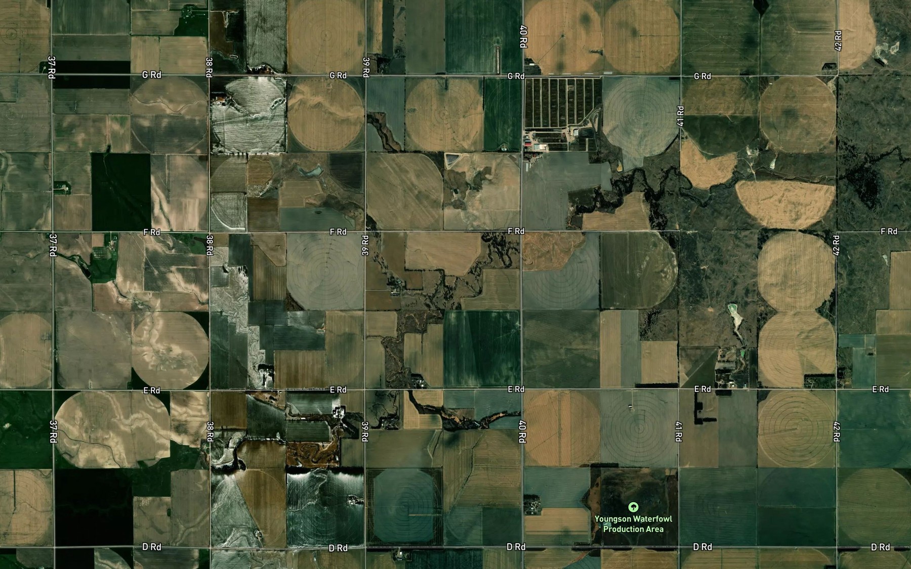 Satellite map of the South Branch Sand Creek