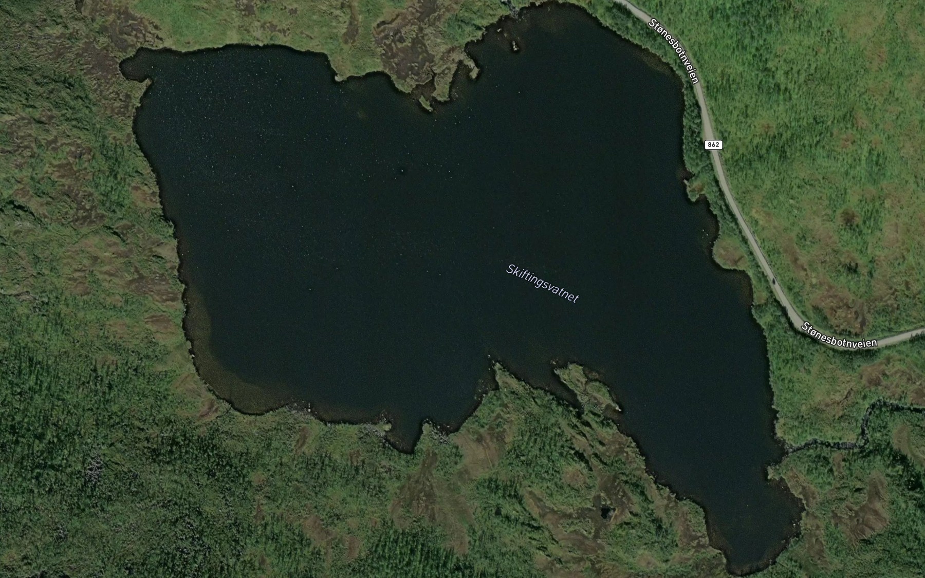 Satellite map of the Skiftingsvatnet